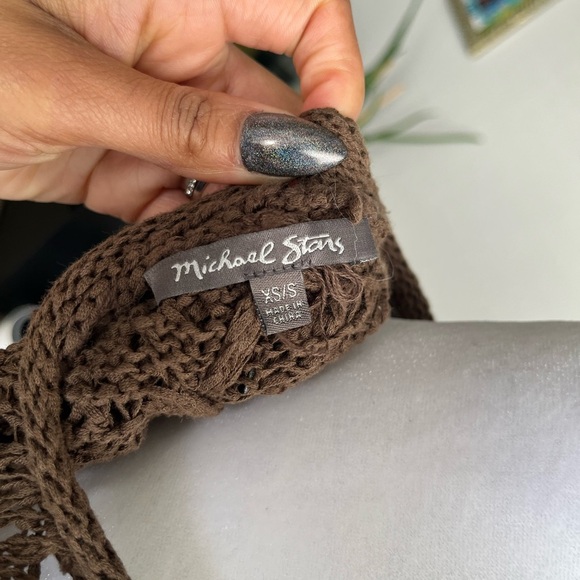 Michael Stars Knitted Crotchet Tank Top - Picture 4 of 5